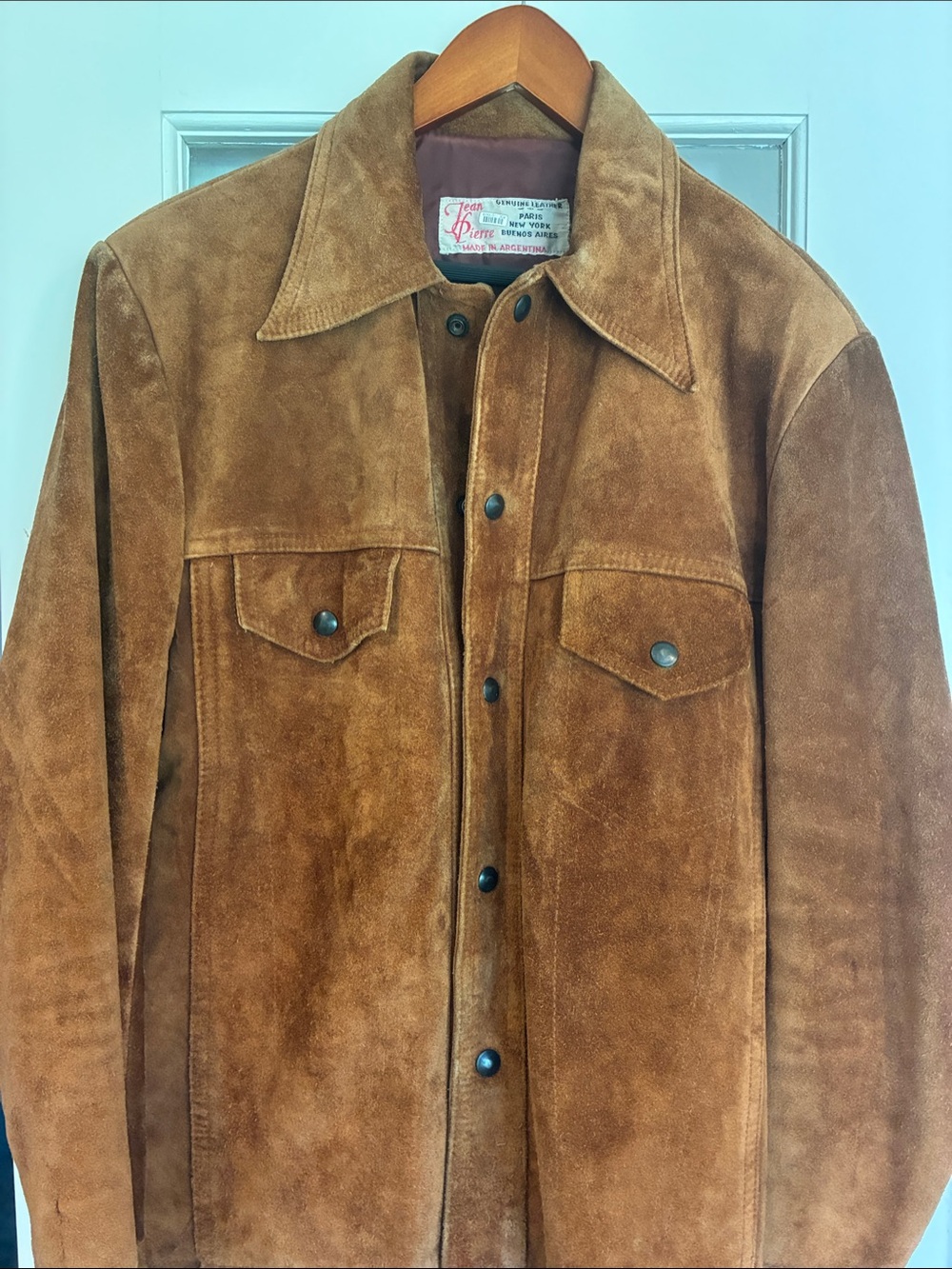 Jean Pierre Brown Suede Button-Front Shirt Jacket